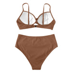 Vintage High Waist Bikinis 2025 Women Push Up Swimwear Printed Swimsuit Female Beachwear Summer Bathers Bathing Suit Swimming