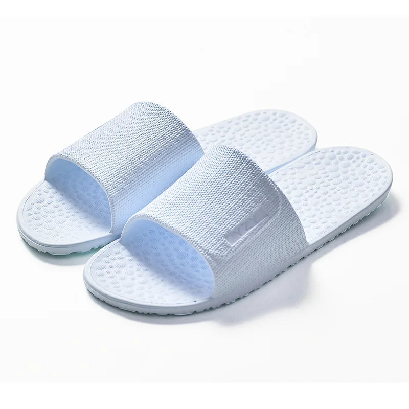 Foldable Home Slippers Hotel Travel Portable Slides Non-Slip Bathing House Guest Use Men Women Unisex Flat Shoes Salon Homestay