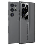 Ultrathin Blade Mecha Hard PC Matte Phone Case For Samsung Galaxy S24 S23 S22 Ultra Lens Protection Frosted Shockproof Cover