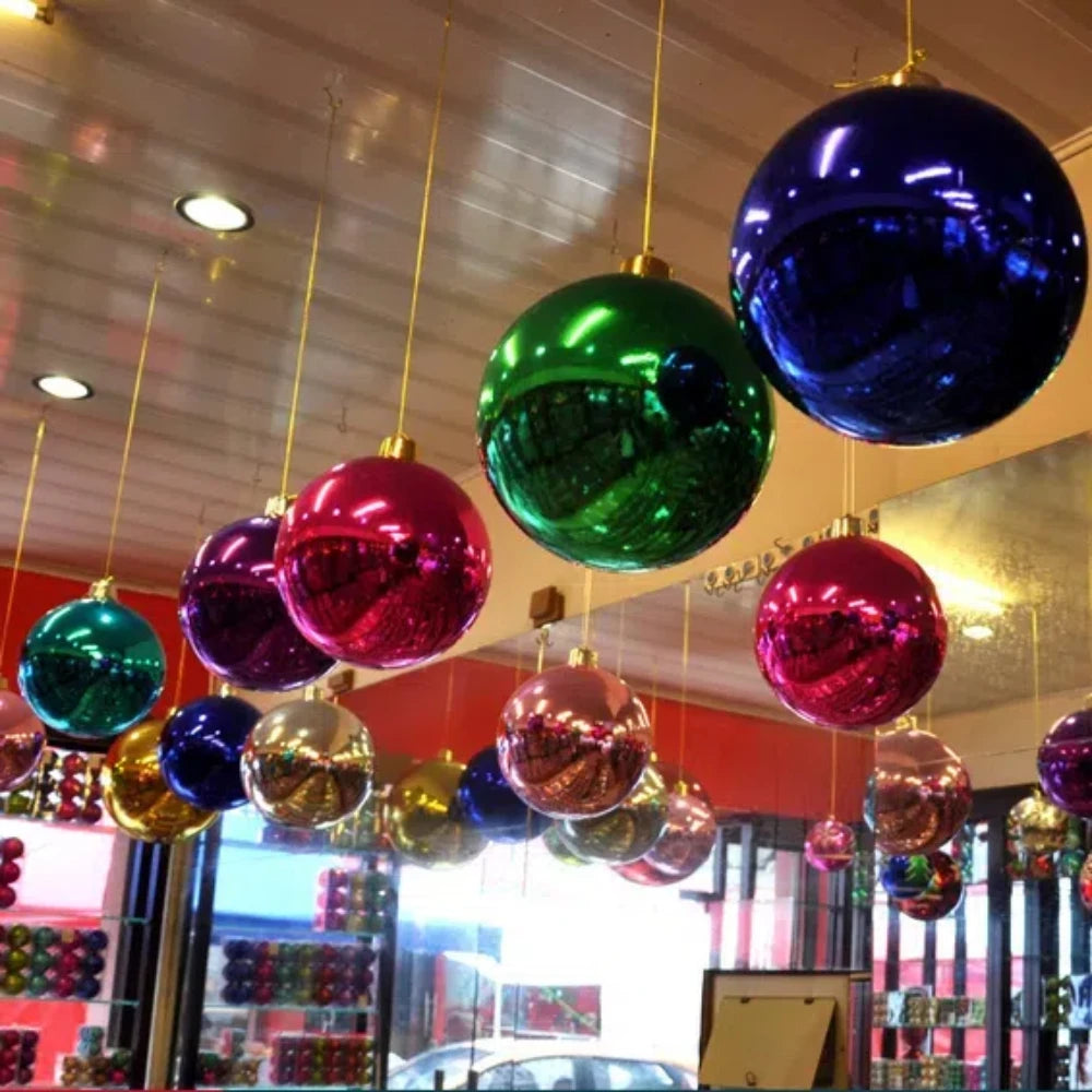 Christmas decorations red Ball 15cm Decorative Ornaments Ideal For Shopping Malls And Hotels Christmas Colorful Ball Decorations