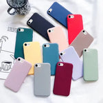 Case For iphone 7 8 SE 2020 2022 Shockproof TPU Liquid Silicone Protective Phone Back Cover for iphone SE 2020 2022 soft Case
