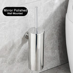 Stainless Steel Bathroom Toilet Brush Holder Accessories Black Toilet Brush Wall Mounted WC Cleaner Brush FR07
