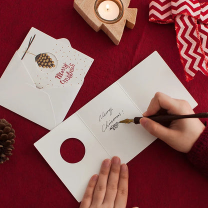 Merry Christmas Greeting Cards with Envelopes Christmas Party Invitation Cards New Year Postcard Gift Card Xmas Party Decoration