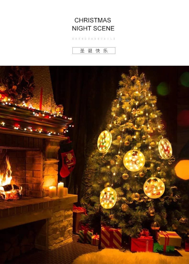 9/12pcs Christmas Dwarf Wooden Pendant Christmas Tree Hanging Ornaments New Year 2024 Christmas Gift Decorations Noel Home Decor