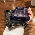 Clear Phone Case For iPhone 16 15 14 13 12 11 Pro Max XR XS 8 Plus Silicone Bumper Transparent Hard Back Cover