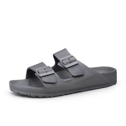 Summer Adjustable Soft Slides Slippers For Men Flat EVA Slippers Lightweight Anti Slip Slippers Size 35-47 48 49  Dropshipping