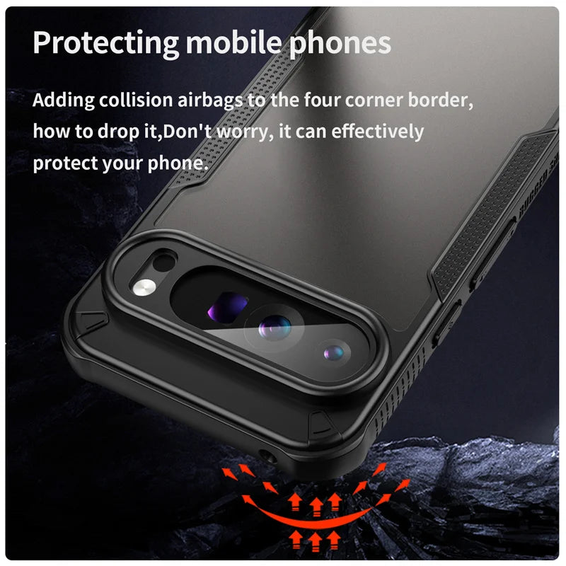 Hybrid Rugged Protective Cover For Google Pixel 9 Pro XL 8 Pro 9A 8A Case Shockproof Coque Fundas Capa