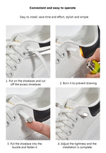 Flat Elastic Shoe Laces Sneakers No Tie Shoelaces for Shoes Tennis Quick Shoelace Clips Without Ties Shoe Accessories Kids Adult