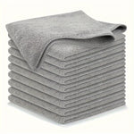 5/10/20Pcs Kitchen Towel, Ultra-Fine Fiber Light Gray Cleaning Cloth Set, Absorbent, Soft and Stain-Removing Cloth