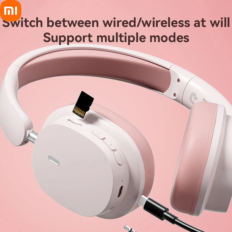 Xiaomi New Wireless Headphones Bluetooth 5.3 Headset Head Mounted Noise Cancelling Headband Sport Earbuds Earphones For Running