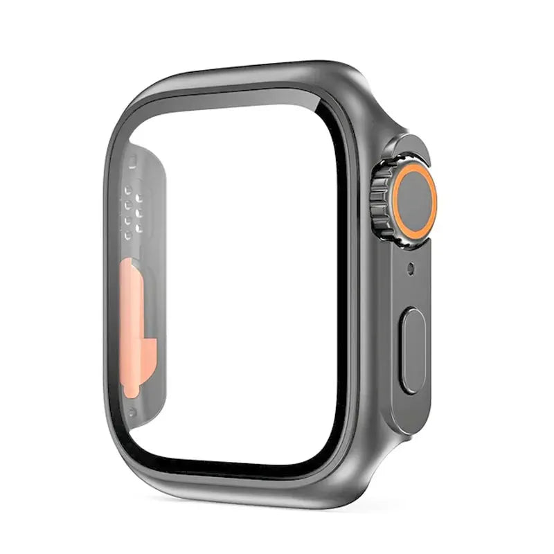 Glass+Case for Apple Watch 44mm 45mm 41mm 40mm 42mm 38mm Screen Protector Cover Change Ultra Bumper iWatch Series 9 8 7 SE 6 5