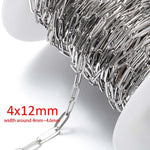 No Fade 2Meters Stainless Steel Chains for Jewelry Making DIY Necklace Bracelet Accessories Gold Chain Lips Beads Beaded Chain