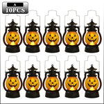 Halloween Pumpkin Ghost Face Lamp Portable Skull Decoration Light for Bar Party Table Atmosphere Prop Halloween Decor Use