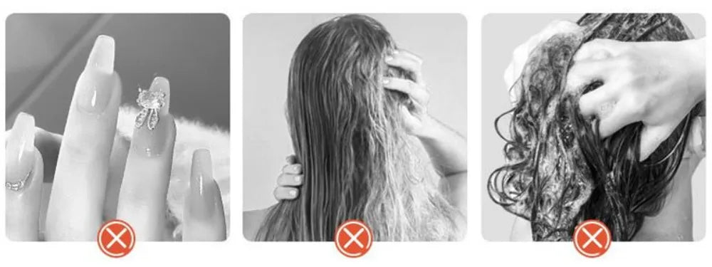 Silicone Shampoo Brush Scalp Massage Brush Head Washing Comb Long Handle Hair Massager Bath Brush Body Scrubber Hair Accessories