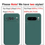 For Google Pixel 8 Pro Case Pixel 9 Pro XL Cover Liquid Silicone Rubber Protector TPU Case Pixel 8 Pro 8A 7A 7 6A 6 Pro Case