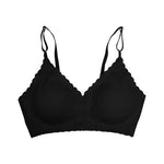 Hot Sale 9 Colors Comfy Bra WireFree Padded Wavy Edge Korea Laser Cutting Invisible Yoga Wear Ladies Bra Seamless Women Bra
