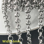 1meter Stainless Steel Necklace Chain for Jewelry Making DIY 1:3 NK Rolo Cable Link Curb Chains Thick Chain Bracelet Accessories