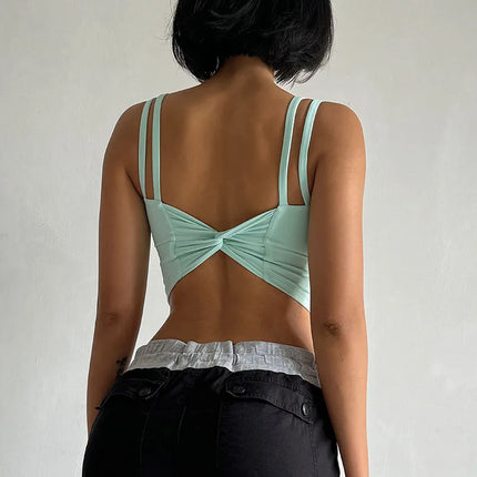 Women's Sports Bras Fitness Top, Sexy Lingerie, Push Up Fixed Pad, Yoga Bra, Back knotted Underwear, Running Vest, Gym Tops