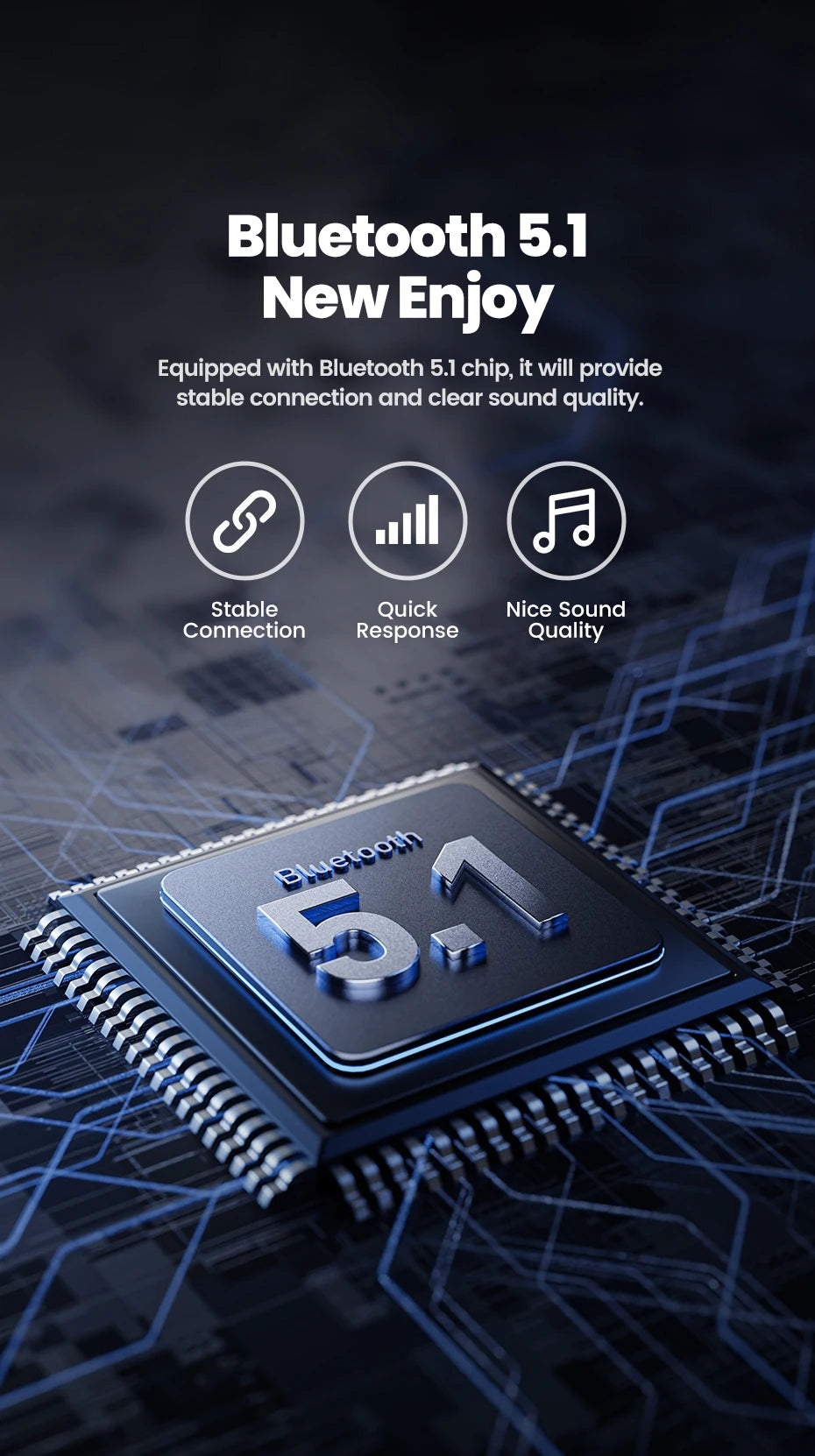 Toocki Wireless Bluetooth 5.1 Receiver Adapter 3.5mm Jack Audio Music Dongle USB Car Bluetooth Transmitter for Aux Car Speaker