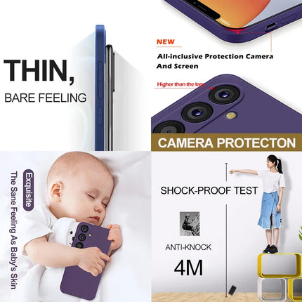 For Samsung A55 A54 5G Case Liquid Silicone Phone Cases For Samsung Galaxy A55 A54 A 55 5G S24 Ultra Plus Back Soft Cover