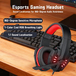 Gaming Headset with Mic Over-Ear Headphones Stereo