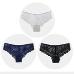 Women Briefs Sexy Full Lace Panties Hollow Out Low-waist Female Shorts Soft Solid Color Breathable Underwear Fast Ship 3pcs/lots