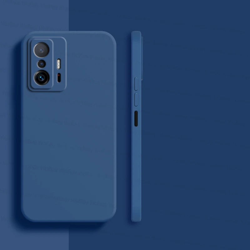 For Xiaomi 11T Pro Case Xiaomi 11T 12T 13T Pro 5G Cover Shockproof Luxury Liquid Silicone TPU Phone Back Cover Xiaomi 11T Pro