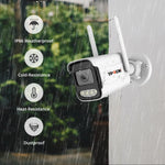 8MP 4K IP Camera Wifi Wireless 5MP AI Human Detect iCSee CCTV Bullet Outdoor Surveillance Security Protection Video Camera Cam