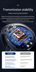 T75 Sport Bone-Conduction Bluetooth 5.3 Earphones HiFi Sound Wireless Headphones Earclip Waterproof Open Ear Headset Earring