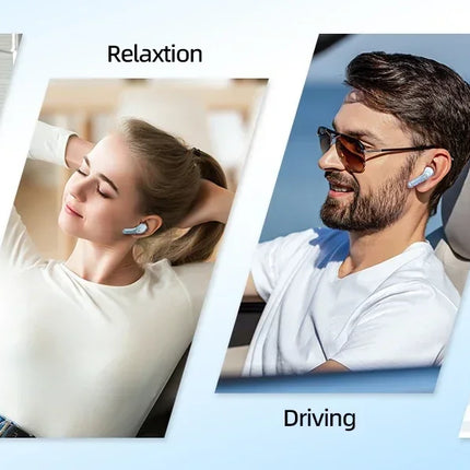 Wireless earphone Bluetooth earbuds Transparent Digital Display TWS Mecha Style For Acefast T8 Sports Headphones