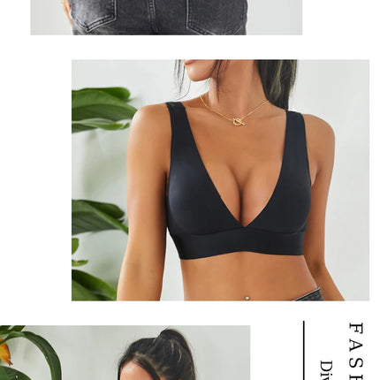 Seamless Bras for Woman Push Up Underwear Padded Bralette One Piece Brassiere Wireless Comfort Intimate