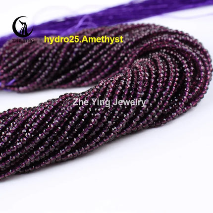 Zhe Ying 10strands/lot Tea Color Glass Beads Hydro Round Micro Faceted Crystal Loose Beads for Bracelet Necklace Accessories