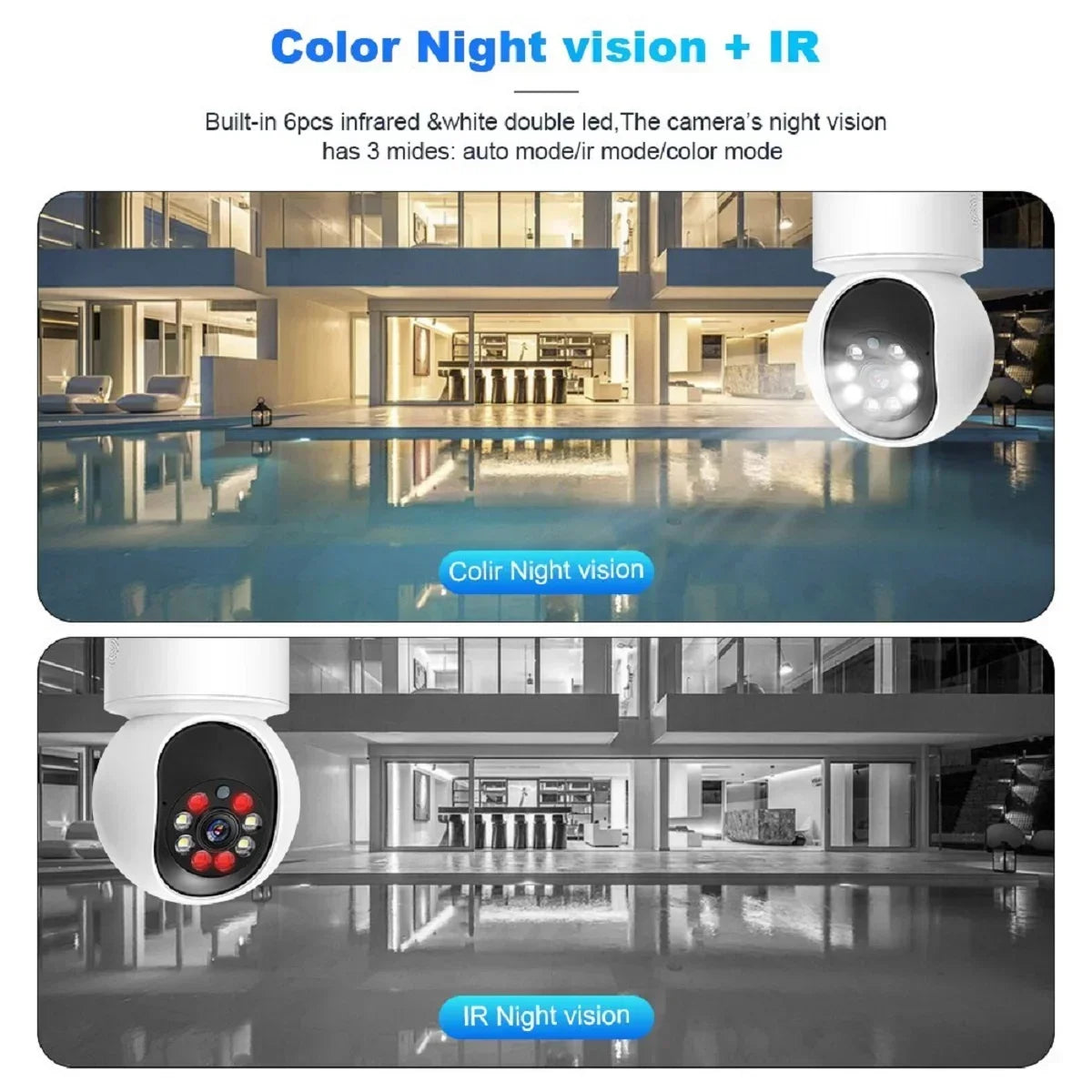 8MP Smart WiFi IP Camera Indoor Home Security Baby Monitor PTZ Camera Automatic Tracking Video Two-way Audio Surveillance Camera