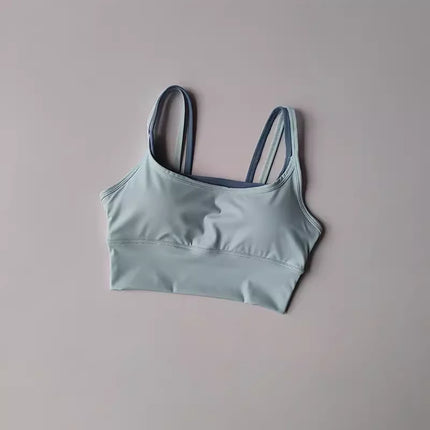 Women Breathable Sports Bra Shockproof Fitness Tops Push Up Gym Crop Top Brassiere Sport Bras Gym Workout Top Seamless Yoga Bra