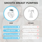 MAMIJOY Wearable Electric Breast Pumps 4 Modes 12 Levels Portable Hands Free Breast Pump Silent Comfort With 19/24mm Flange EB26