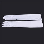 Long Satin Gloves for Women, Mittens, Monochromatic, Women's Fashion, Evening and Prom Costume, Autumn and Winter