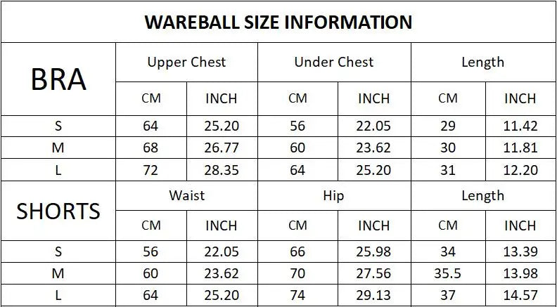WAREBALL 2/3/4pcs Seamless Yoga Set Gym Clothes Sportswear Yoga Suits For Women Fitness Set Tracksuits Sports Bra Gym Leggings