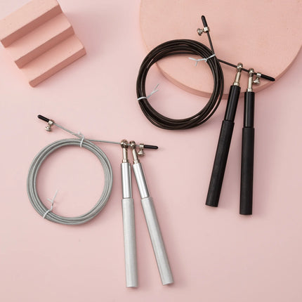 Steel wire skipping rope fitness sports equipment bearings skipping rope middle school students training aluminum alloy