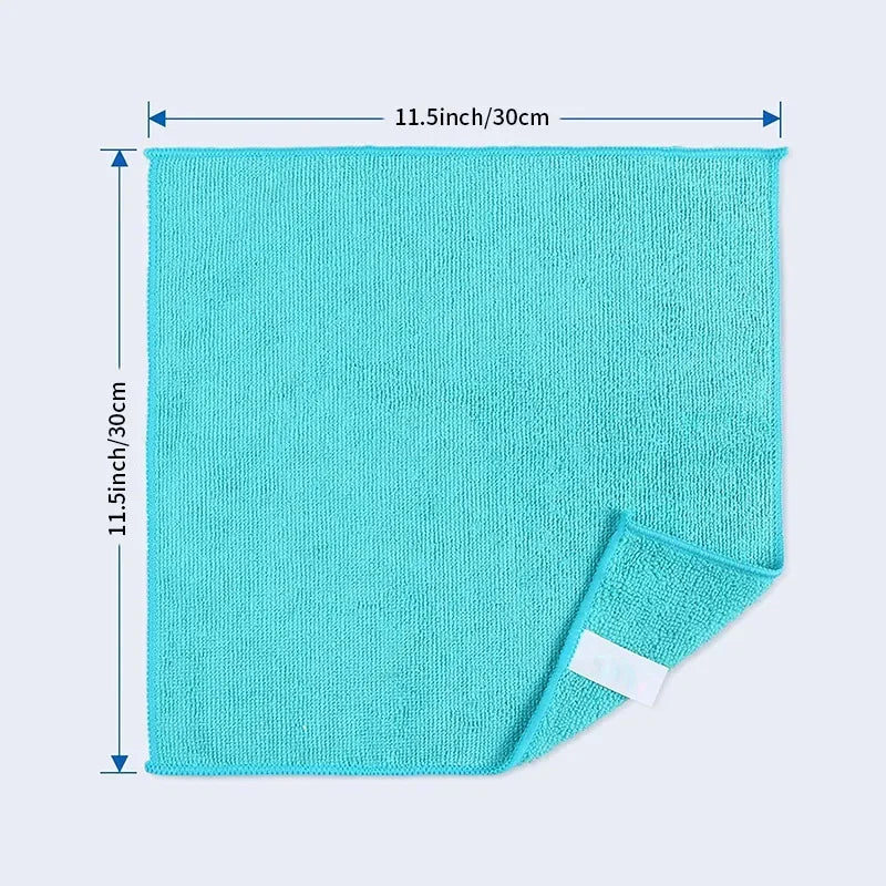 Black Thicken Microfiber Car Cleaning Towels Soft Quick Drying Windows Mirrors Wiping Rags Home Double Layer Clean Cloths