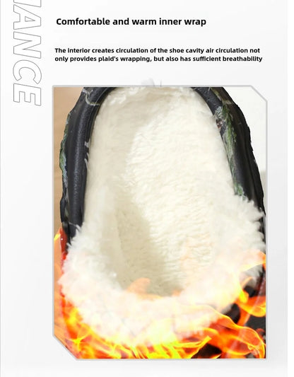 YRZL Mens Slippers Sandals for Men Clogs Autumn Winter Bedroom Plush Home Cotton Slipper Cute Warm Non-slip Indoor Women Slipper