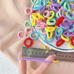 20/50pcs Kids Elastic Hair Bands Girls Sweets Scrunchie Rubber Band for Children Hair Ties Clips Headband Baby Hair Accessories
