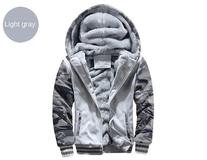 Prowow Quick sell popular winter men's casual sports cardigan sweater jacket with plush and thick insulation sweater