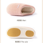 House Fuzzy Slipper Women Striped Winter Warm Fur Plush Non Slip Grip Indoor Lazy Soft Female Thermal Home Shoe Flat Male Men