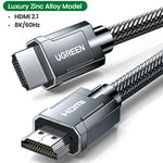 UGREEN HDMI-Compatible 2.1 Cable Ultra High-speed 8K/60Hz 4K/120Hz for Xiaomi Mi Box PS5 Dolby Vision 48Gbps HDMI-Compatible 8K