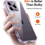 Shockproof Silicone Clear Phone Case for iPhone 13 11 14 Pro Max 12 Mini Lens Protection Back Case for IPhone 15 16 PRO XS MAX X