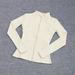 Sports Coat Women's Shirt Yoga Slim Long Sleeve Fast Running Thin Pilates Fitness Suit Top Clothing
