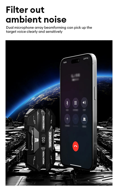 Genuine TRANSFORMERS TF-T51 Bluetooth Wireless Earphones Low Latency Gaming Earbuds Long Endurance High Music Headphones Choice
