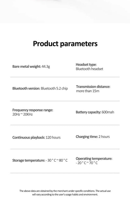 EARDECO 120 Hour Bluetooth Headphone Stereo Bass Wireless Headphones Neckband Earphones Power Flashlight Display Neck Headset
