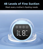 MAMIJOY Wearable Electric Breast Pumps 4 Modes 12 Levels Portable Hands Free Breast Pump Silent Comfort With 19/24mm Flange EB26