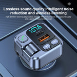 Car Bluetooth Receiver USB U Disk Read PD20w Fast Charging Digital Display Car Mobile Phone Adapter FM Transmiter For Cellphones